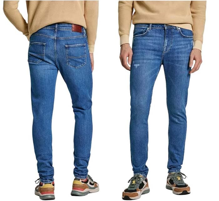Pepe Jeans Calças de ganga de Fit Skinny e Cintura Regular Finsbury para homem