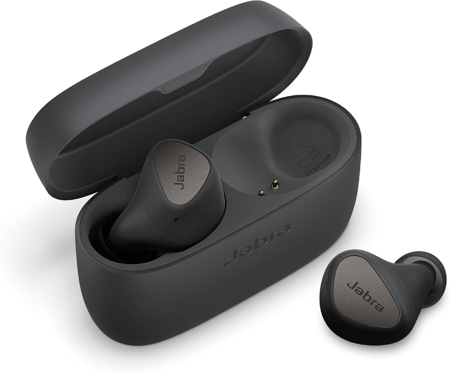 Jabra Elite 4 True Wireless Earbuds - Auriculares com cancelamento ativo de ruído, auriculares Bluetooth discretos e confortáveis, compatíveis com portáteis, iOS e Android, cor cinzento-escuro