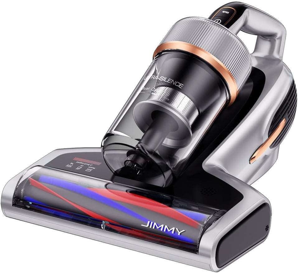 Jimmy BX7 Pro Aspirador antiácaros 700 W, aspirador de mão com esterilizador UV Lamp e ultra-sónica, sensor inteligente de sujidade, para colchões, cama e sofás