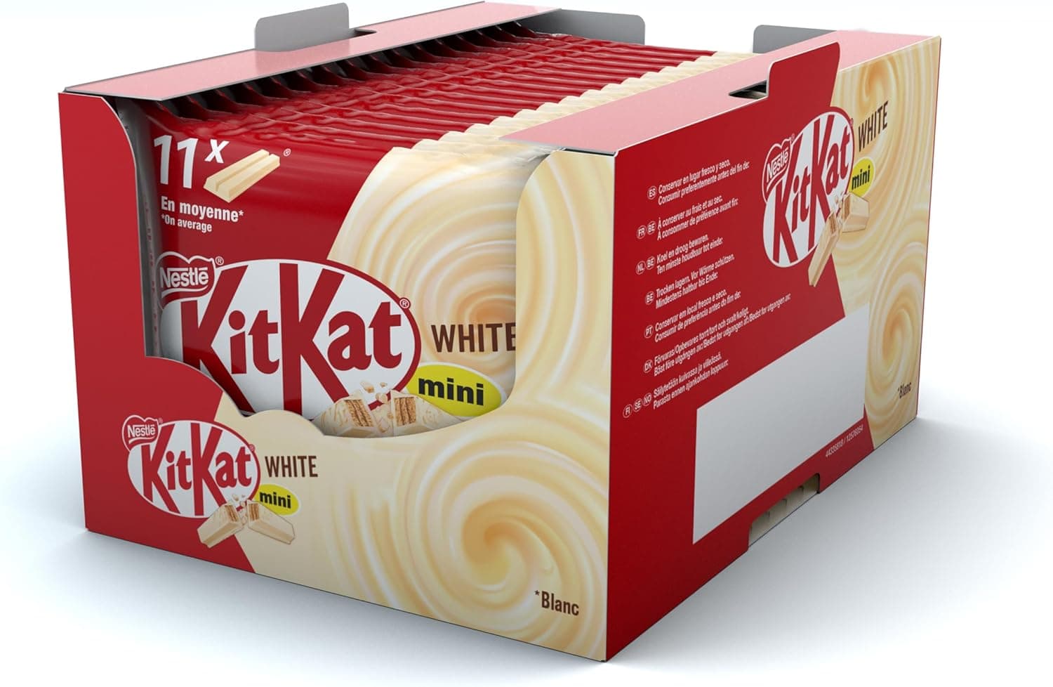 Nestlé KITKAT mini barras de chocolate branco caixa 16 x 146,3 g