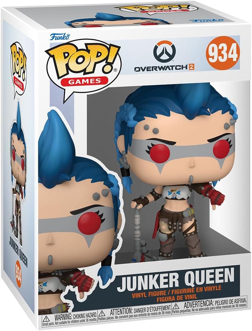 Funko Pop! Games: Overwatch 2- Junker Queen - Figura de vinil colecionável - ideia de presente - Mercadoria oficial - Brinquedos para crianças e adultos - Video Games Fans - boneco para colecionadores