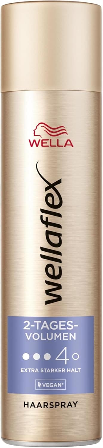 Wellaflex Spray para o cabelo de volume de 2 dias para mulheres | Até 2 dias de fixação flexível | Para um penteado duradouro | Suave com couro cabeludo, dermatologicamente testado, fórmula