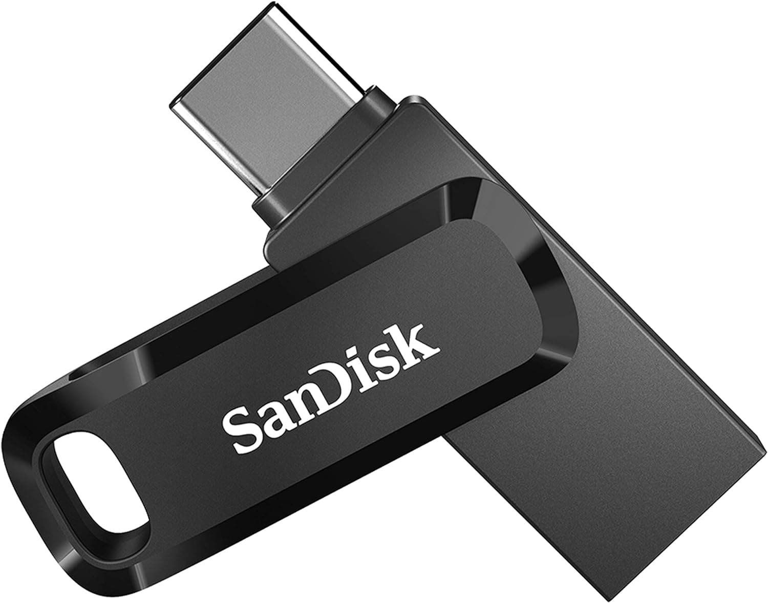 SanDisk Ultra Dual Drive Go USB Type-C, memória flash de 256 GB (com conectores USB Type-C e Type-A reversíveis, para telemóveis Android, tablets, Macs e computadores, até 400 MB/s), preto