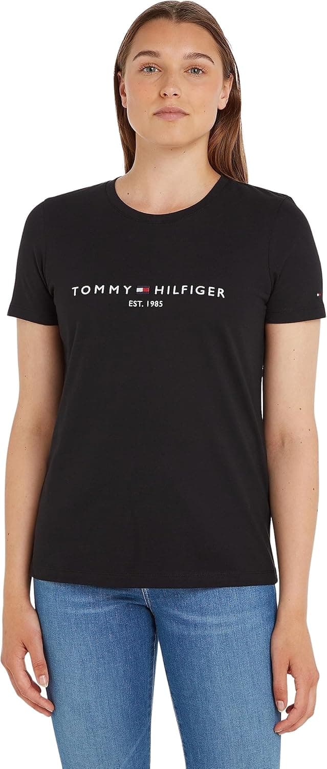 Tommy Hilfiger T-shirts de malha de manga curta para mulher