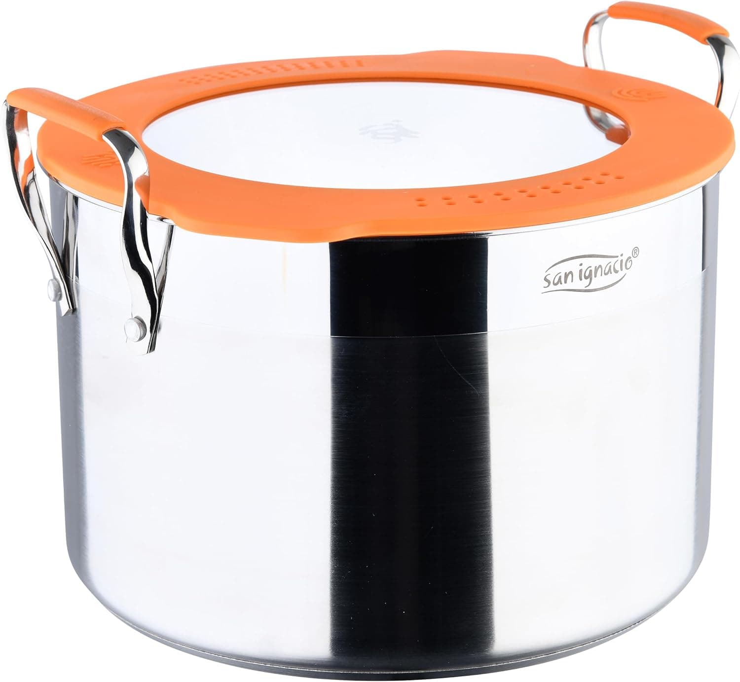 San Ignacio Compact - caçarola com tampa de 24 cm - alumínio forjado - interior em preto polido - exterior em acabamento mate - pronta para indução - pega em aço inoxidável detalhe cor