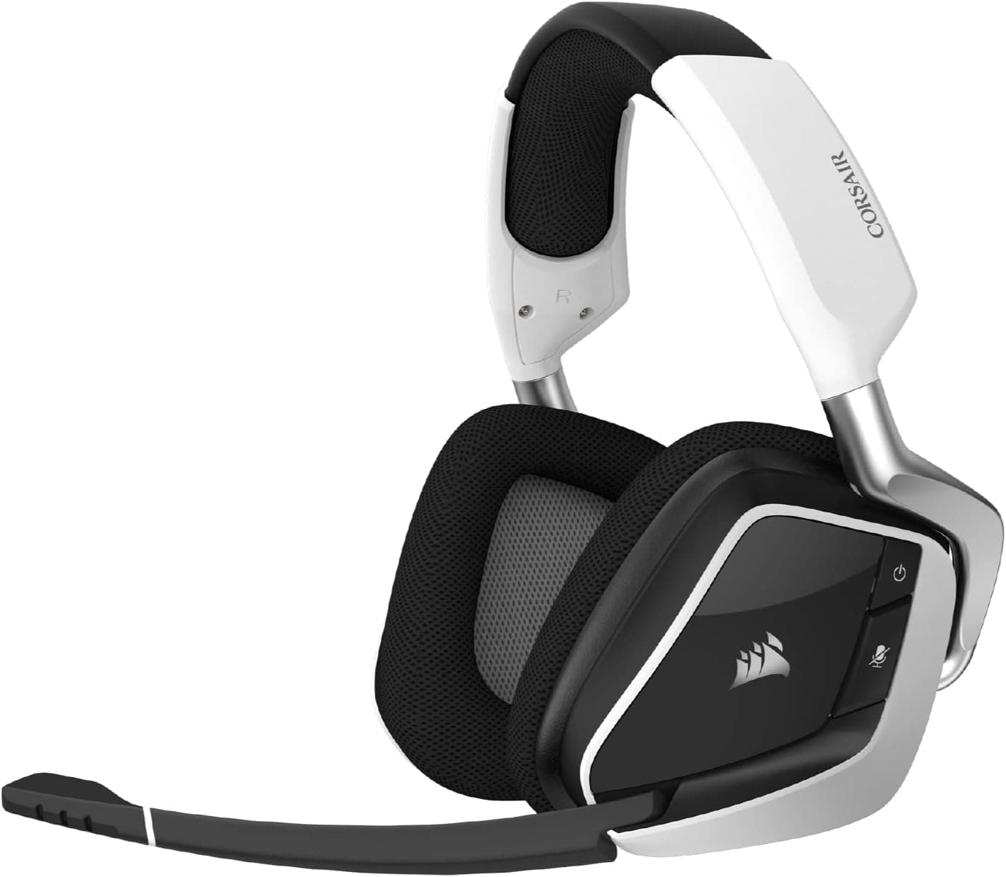 Corsair VOID RGB ELITE auriculares gaming sem fios 7.1 com microfone e iluminação RGB (PC, Mac, PS5/PS4 – branco)