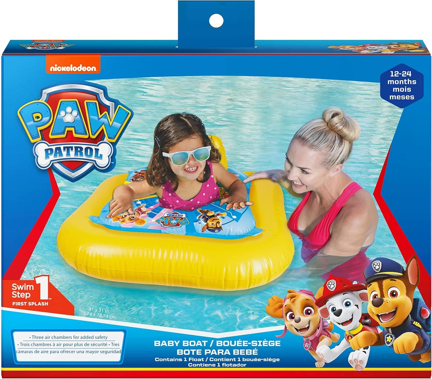 SwimWays Paw Patrol SWW SWS BabyBoat PawPatrol GML, multicolorido, L (Spin Master 6060793)