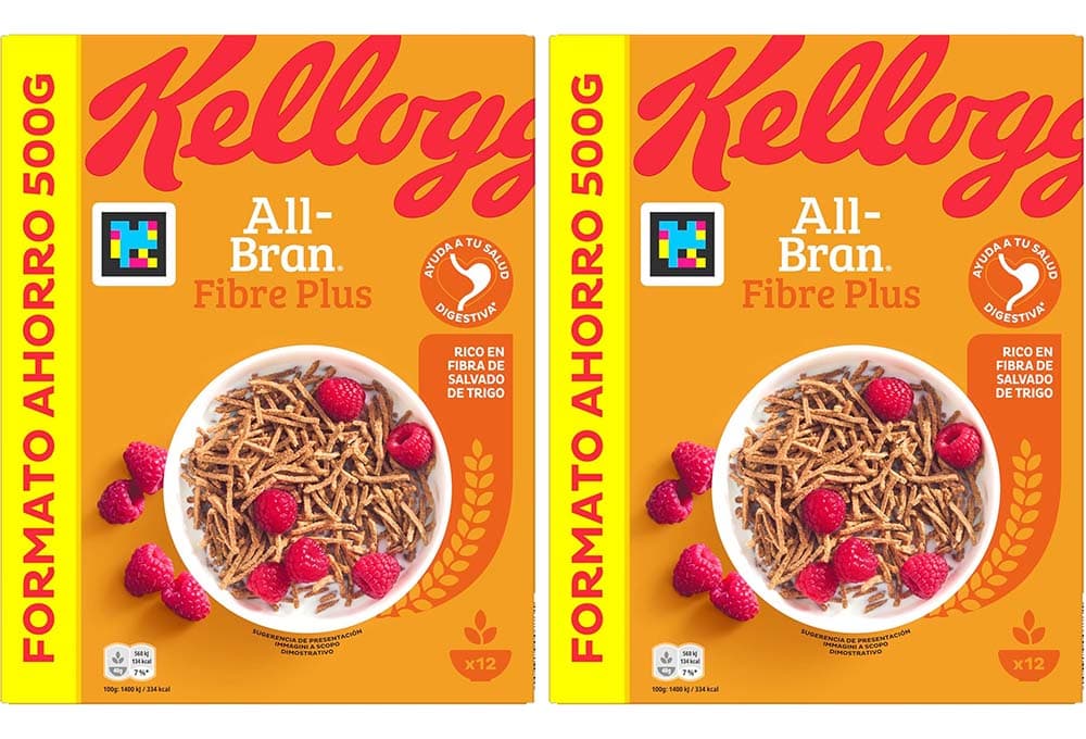 Kellogg's All Bran Fibre Plus 500g x 2
