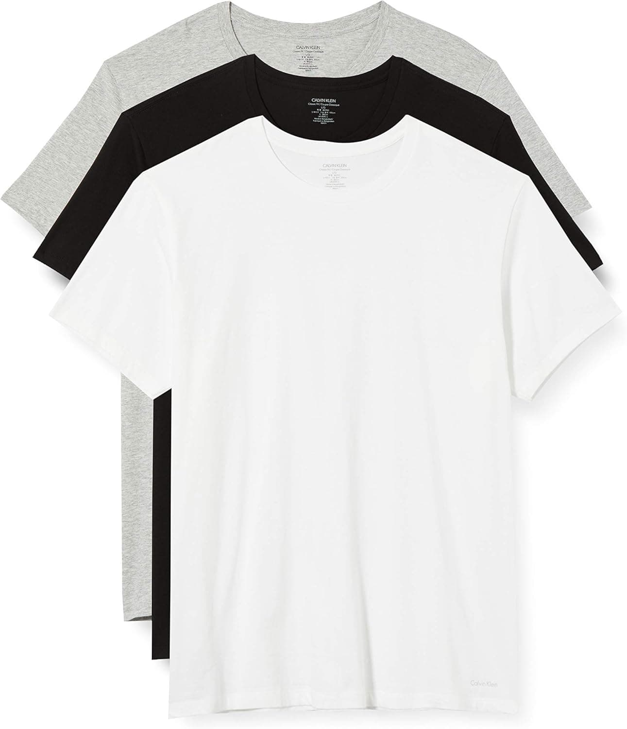 Calvin Klein T-shirt para homem, pack de 3