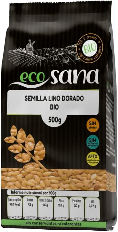 Drasanvi Golden Linen Seed Bio | Sementes de linhaça dourada biológicas 500 g
