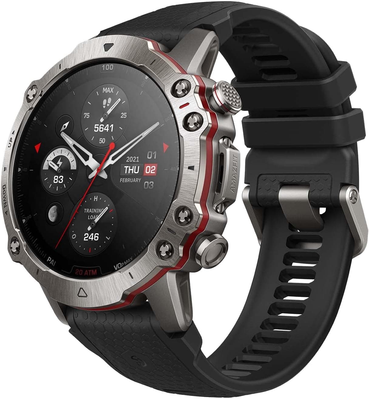 Amazfit Falcon 49 mm Smartwatch GPS multidesporto premium rastreamento GPS preciso de banda dupla relógio de treino força 150 modos desportivos corpo de titânio tela de safira 20 ATM