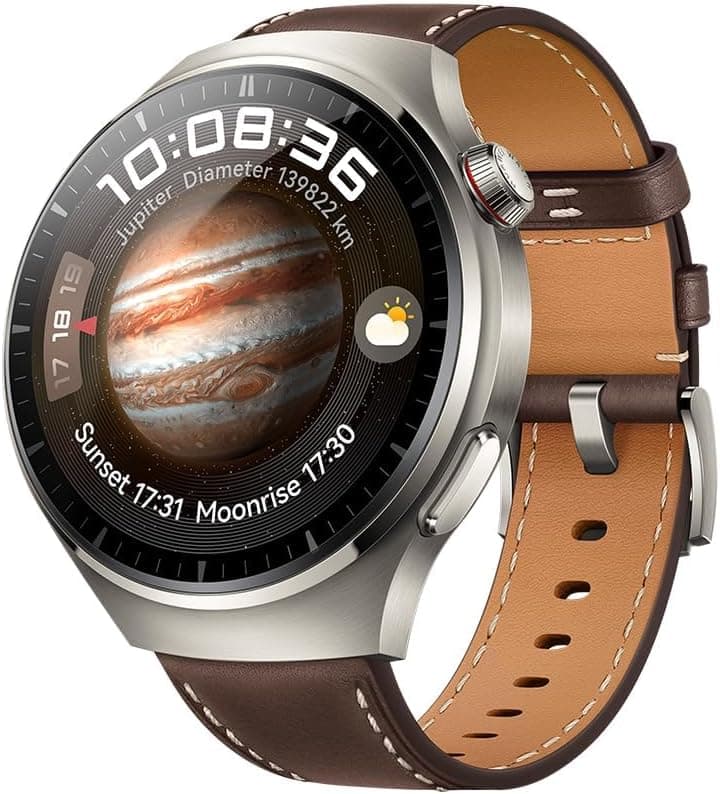 HUAWEI Watch 4 Pro Smartwatch, vidro curvo 3D, controla a sua saúde, chamadas móveis Esim, duração da bateria até 21 dias, compatível com Android e iOS, versão espanhola, castanho
