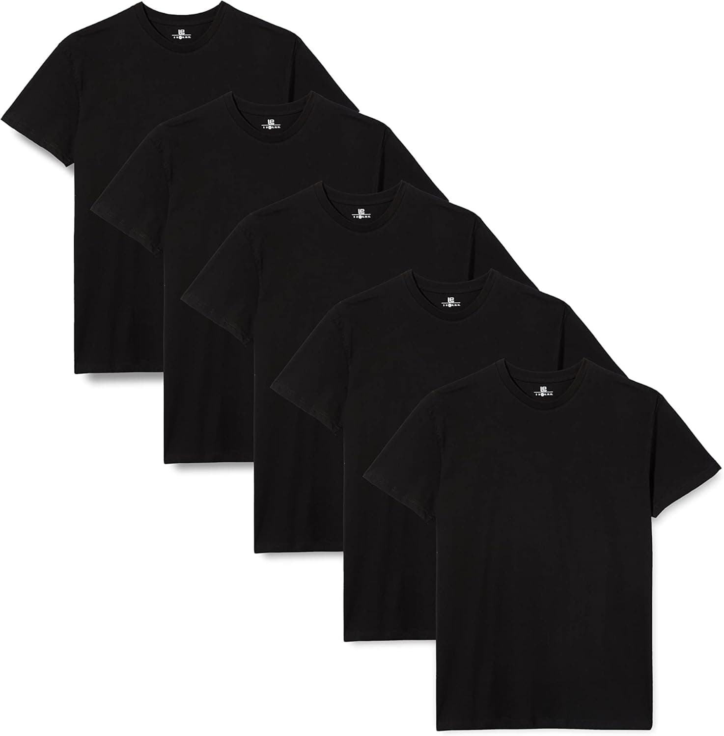 Lower East T-shirts para homem, pack de 5