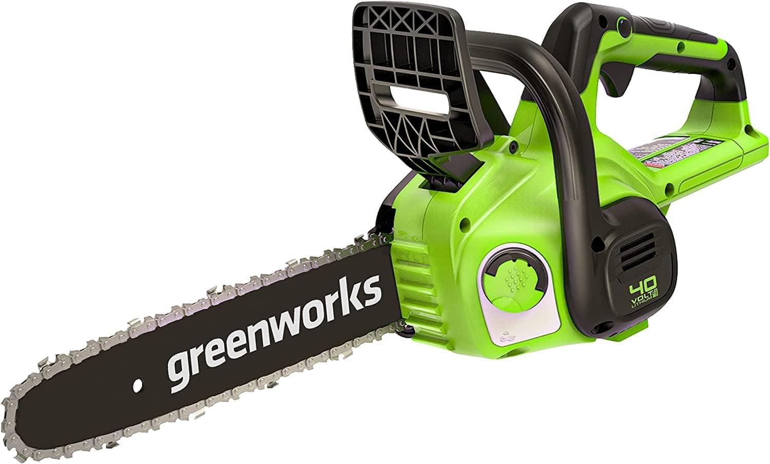 Greenworks Motosserra a bateria G40CS30II, comprimento da guia de corrente de 30 cm, velocidade 4,2 m/s, 2,6 kg, lubrificador automático, sem bateria ou carregador de 40 V, garantia de 3 anos
