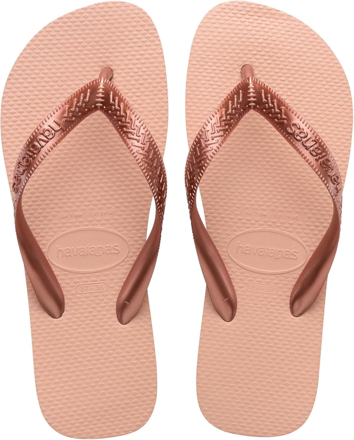 Havaianas - Top tiras, chinelos confortáveis, duráveis e leves, com sola antiderrapante, mulher