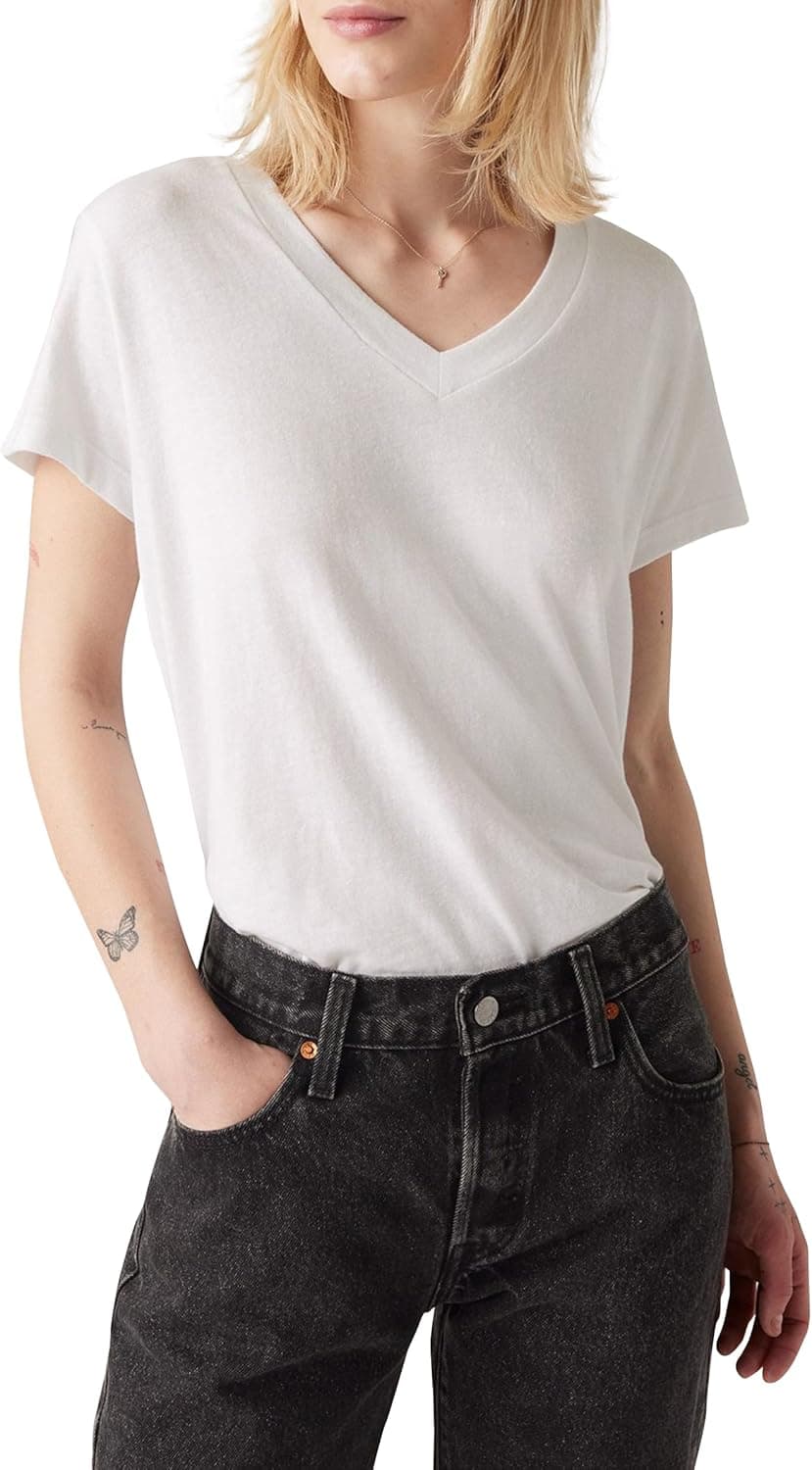 Levi's Boxy Vneck Tee t-shirt para mulher