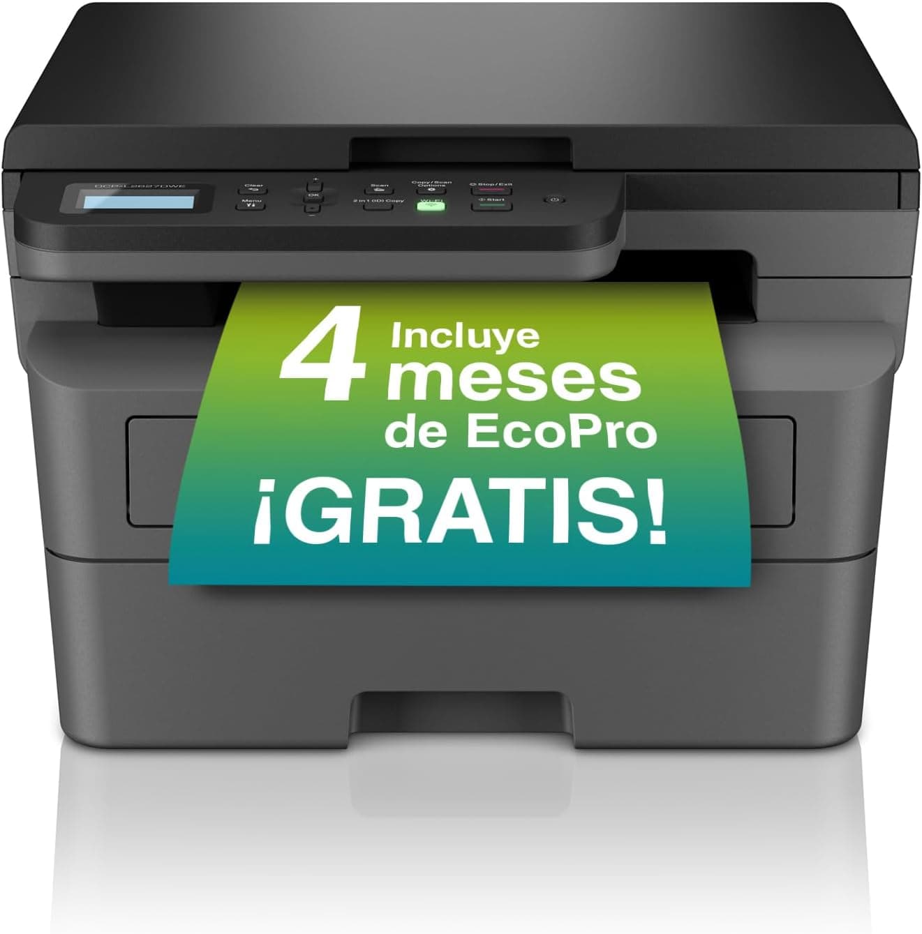 Brother DCP-L2665DW Impressora a laser monocromático, sem fios, para impressão, digitalização e cópia, ecrã táctil a cores de 6,8 cm, Fast Ethernet, 5 GHz WiFi e USB, memória interna de 256 MB