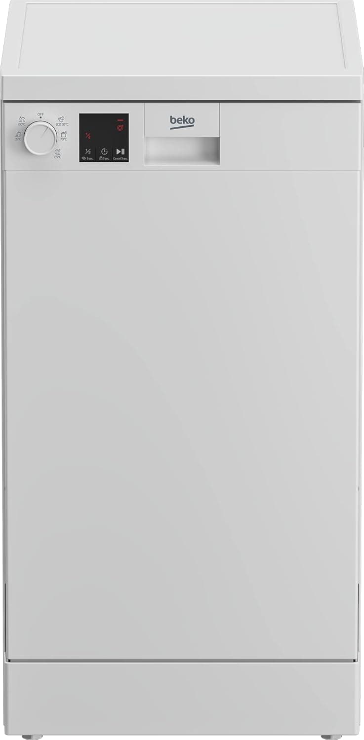 Lava-louças Beko DVS05024W classe A++ 45cm, instalação gratuita, aço inoxidável, branco