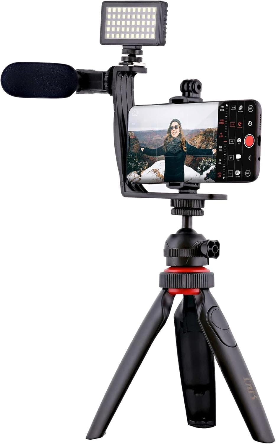 T'nB PKVLOGGER Kit de acessórios para tripé, suporte para smartphone