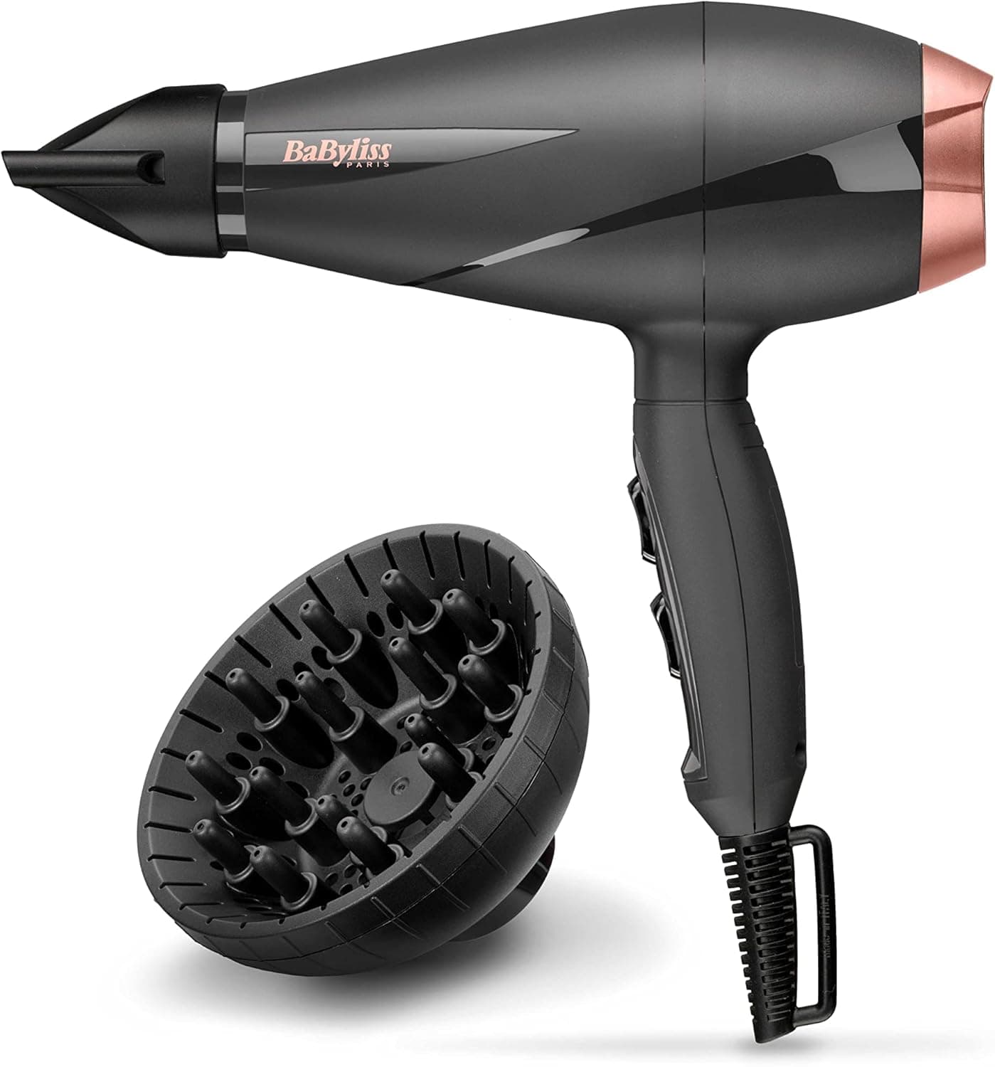 BaByliss Smooth Pro 6709DE | Secador de cabelo profissional 2100 W com difusor e tecnologia iónica antiencrespamento