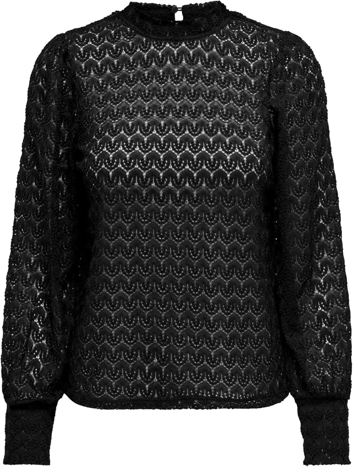 JDY Avery L/S Lace Top Jrs Noos T-shirt para mulher