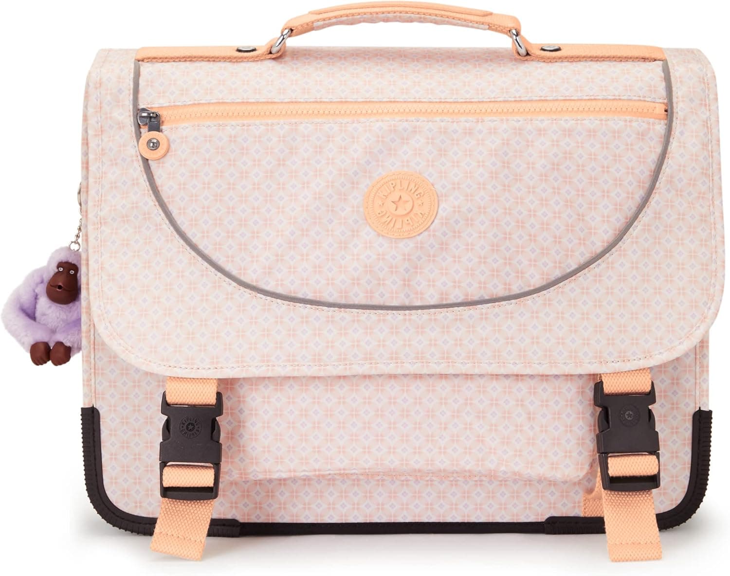 Kipling Preppy, Mochila escolar com refletores e vários compartimentos, 41 cm, 15 l