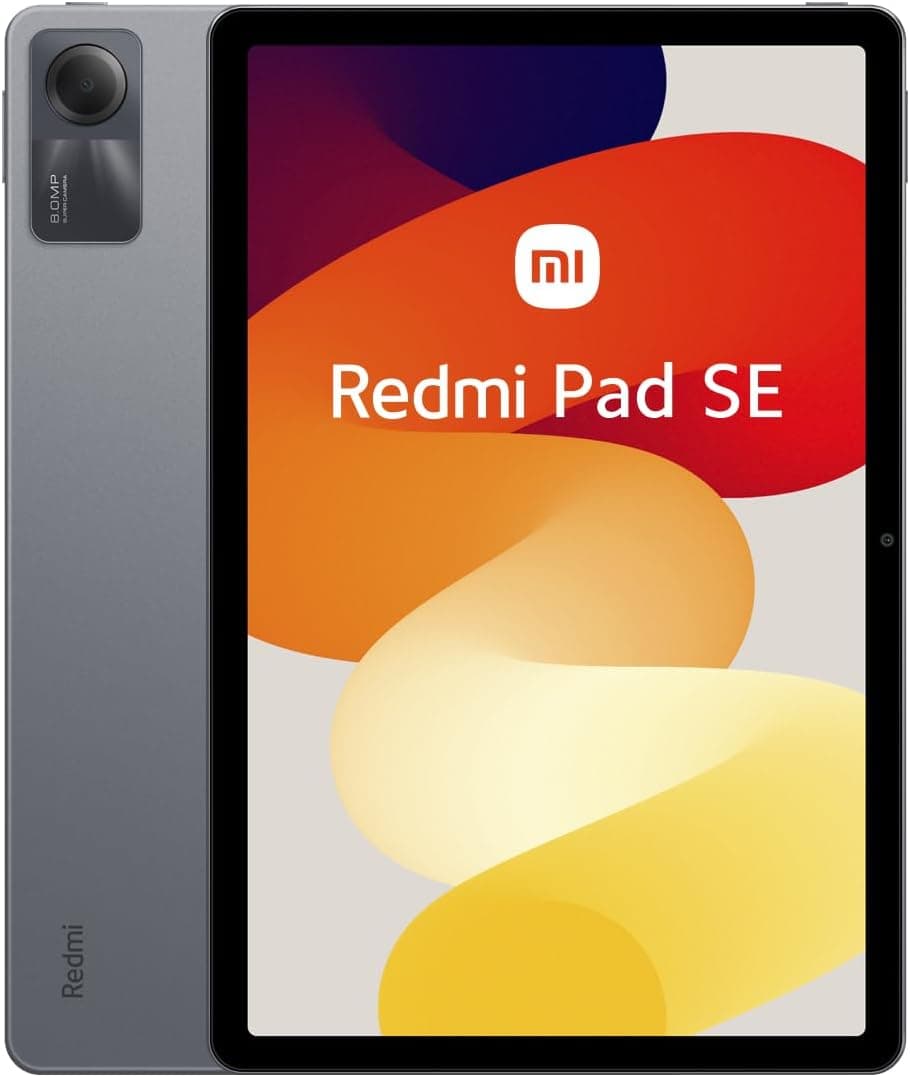 Xiaomi Redmi Pad SE Tablet FHD de 11" (Snapdragon 680, 4 GB de RAM, 128 GB de ROM, WiFi + Bluetooth 5.0, bateria de 8000 mAh, carregador não incluído), cinzento