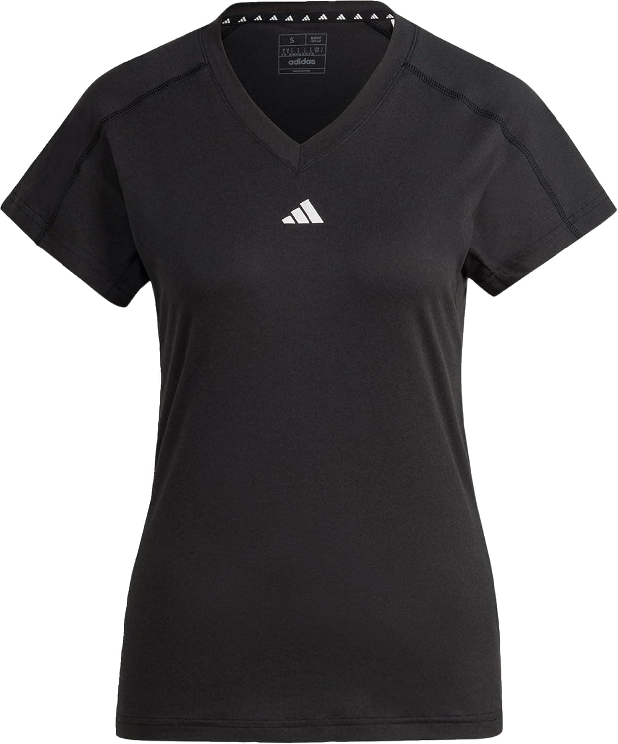 adidas Aeroready Train Essentials Minimal Branding V-Neck T-Shirt T-shirt para mulher, 