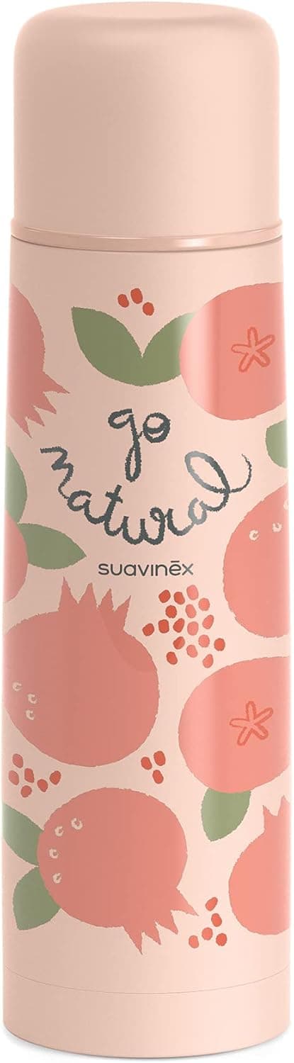 Suavinex | Termo em aço inoxidável para bebidas quentes e frias com fecho hermético 500 ml