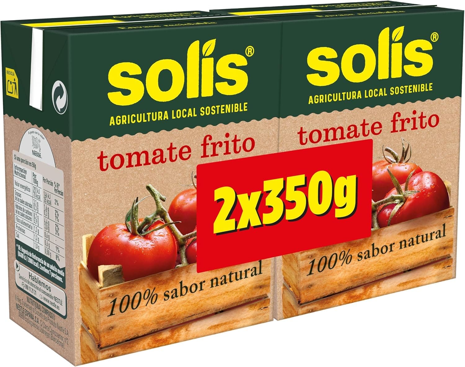 Solis molho de tomate Tom. Frito Combi 2 x 350 g