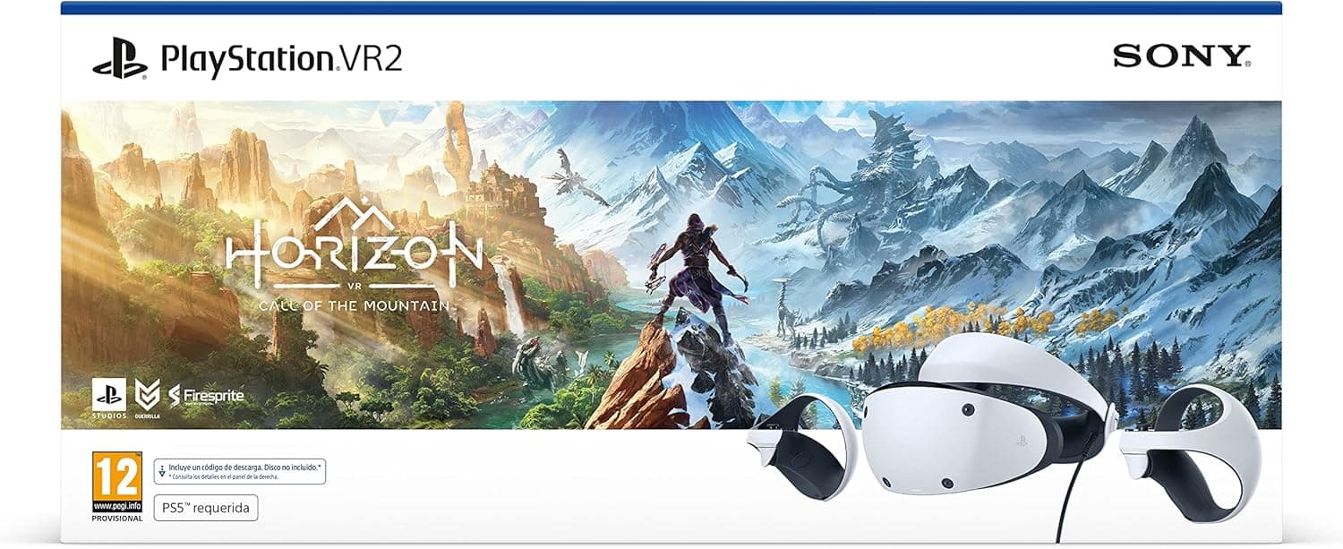 Pacote Playstation - Horizon Call of the Mountain™ & VR2 | Inclui óculos de realidade virtual originais da Sony para PS5 com controladores VR2 Sense