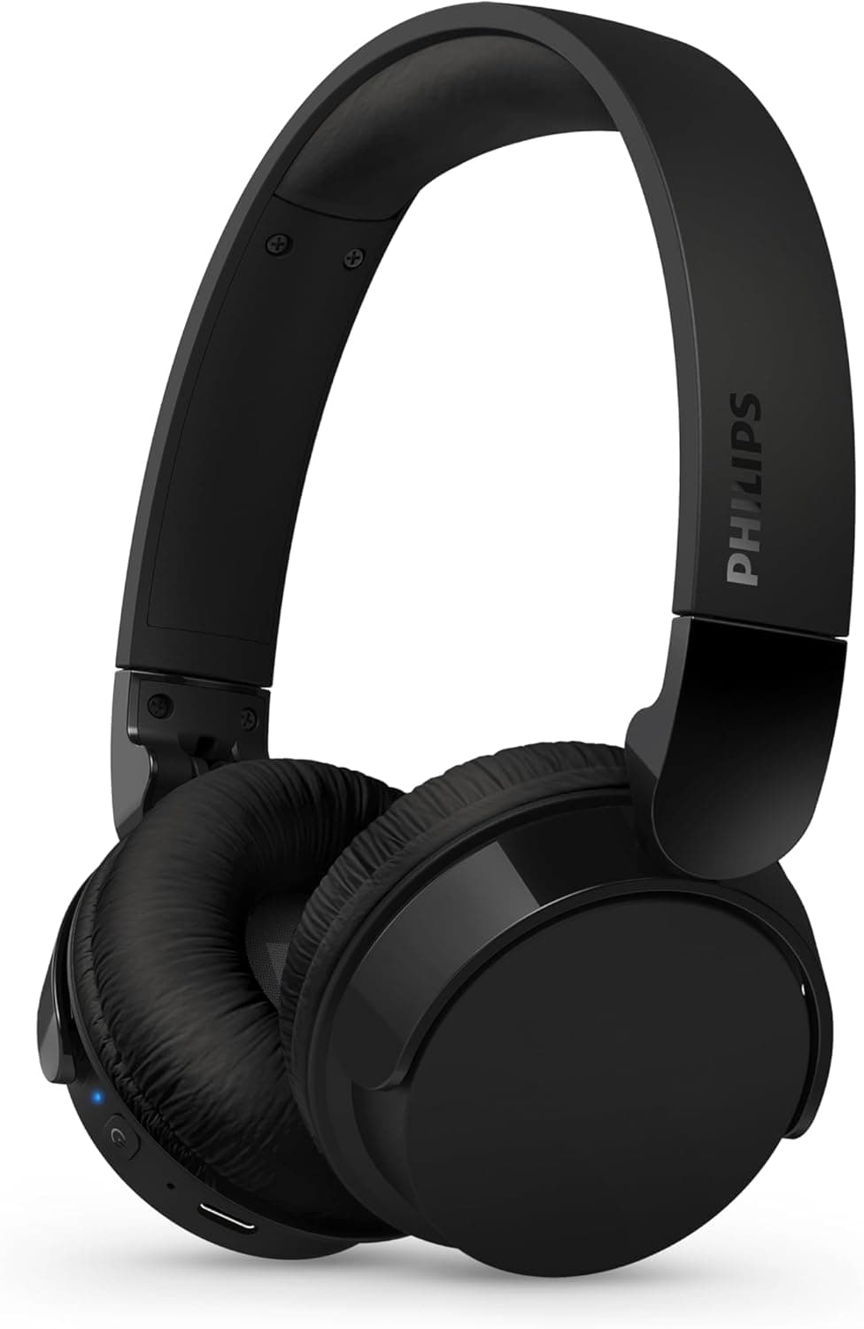 Philips TAH4209BK Auriculares Bluetooth leves on-Ear, isolamento passivo de ruído, 55 horas de reprodução, som natural, chamadas nítidas, graves dinâmicos, 2 horas de carregamento USB-C, 2024, preto