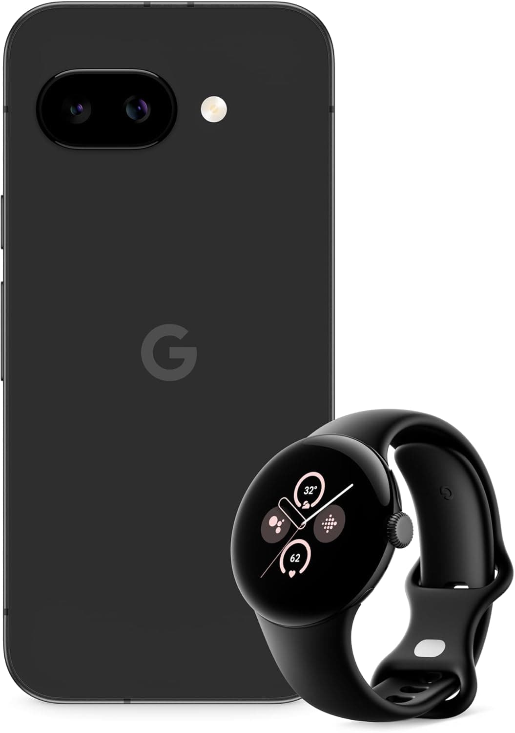 Google Pixel 9a – Smartphone Android livre com câmara com IA, bateria para o dia todo e poderosas funcionalidades de segurança – obscena, 256 GB + Pixel Watch 2