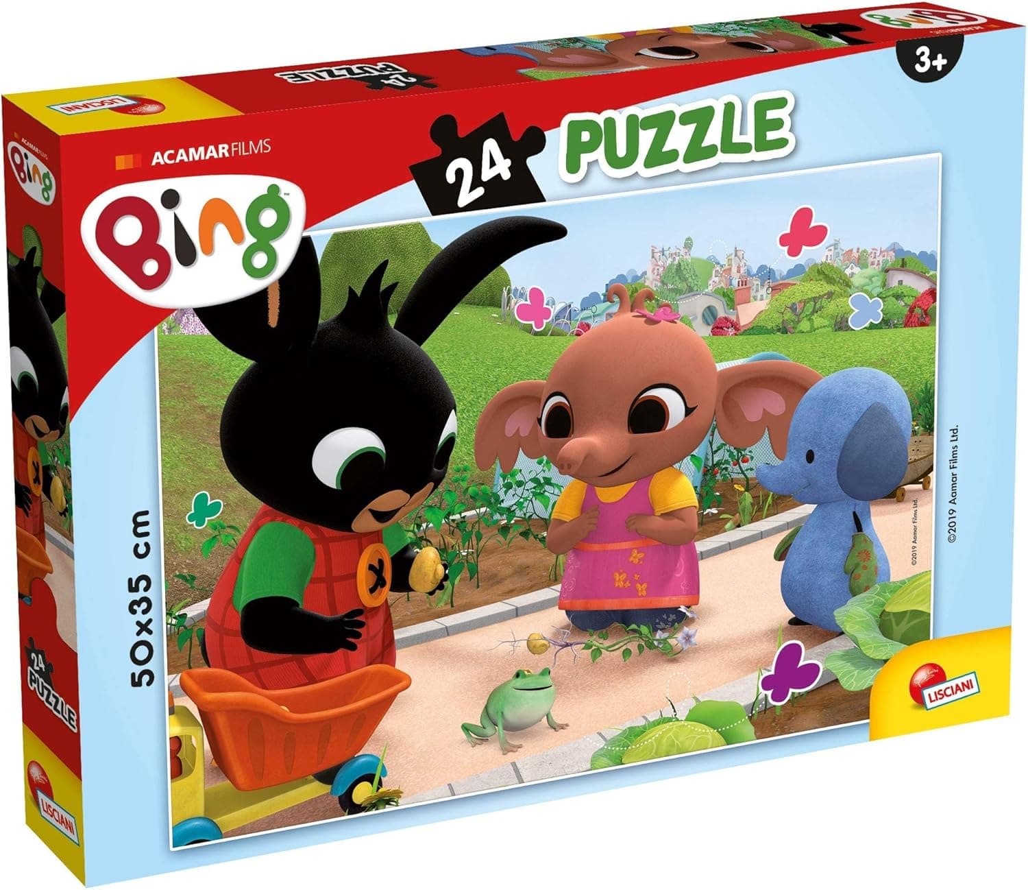 Lisciani - BING O Rã - puzzle infantil - 24 peças - puzzle de animais - 50 x 35 cm - Para crianças a partir dos 3 anos - Desenvolvimento da criatividade e da motricidade - Made in Italy