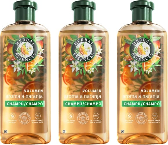 Herbal Essences Volume Shampoo With Orange Scent, 350 ml x 3