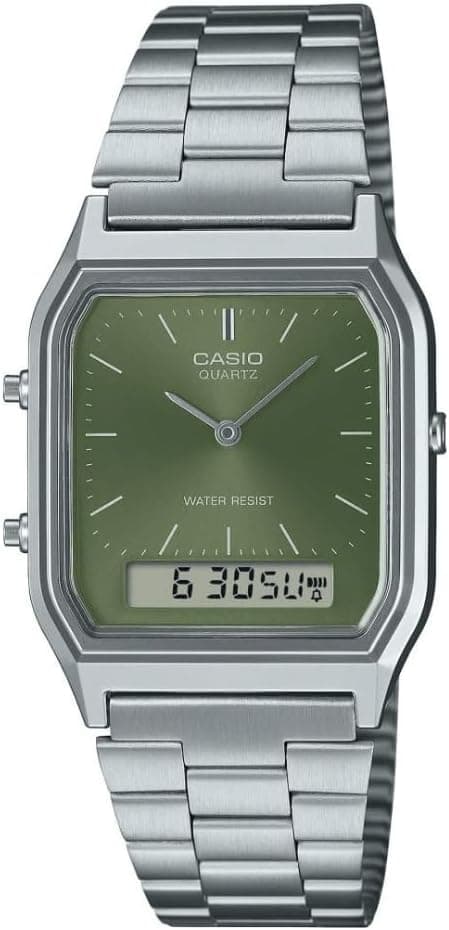 Casio Relógio de vestir AQ-230A-3AMQYDF, Prata, pulseira