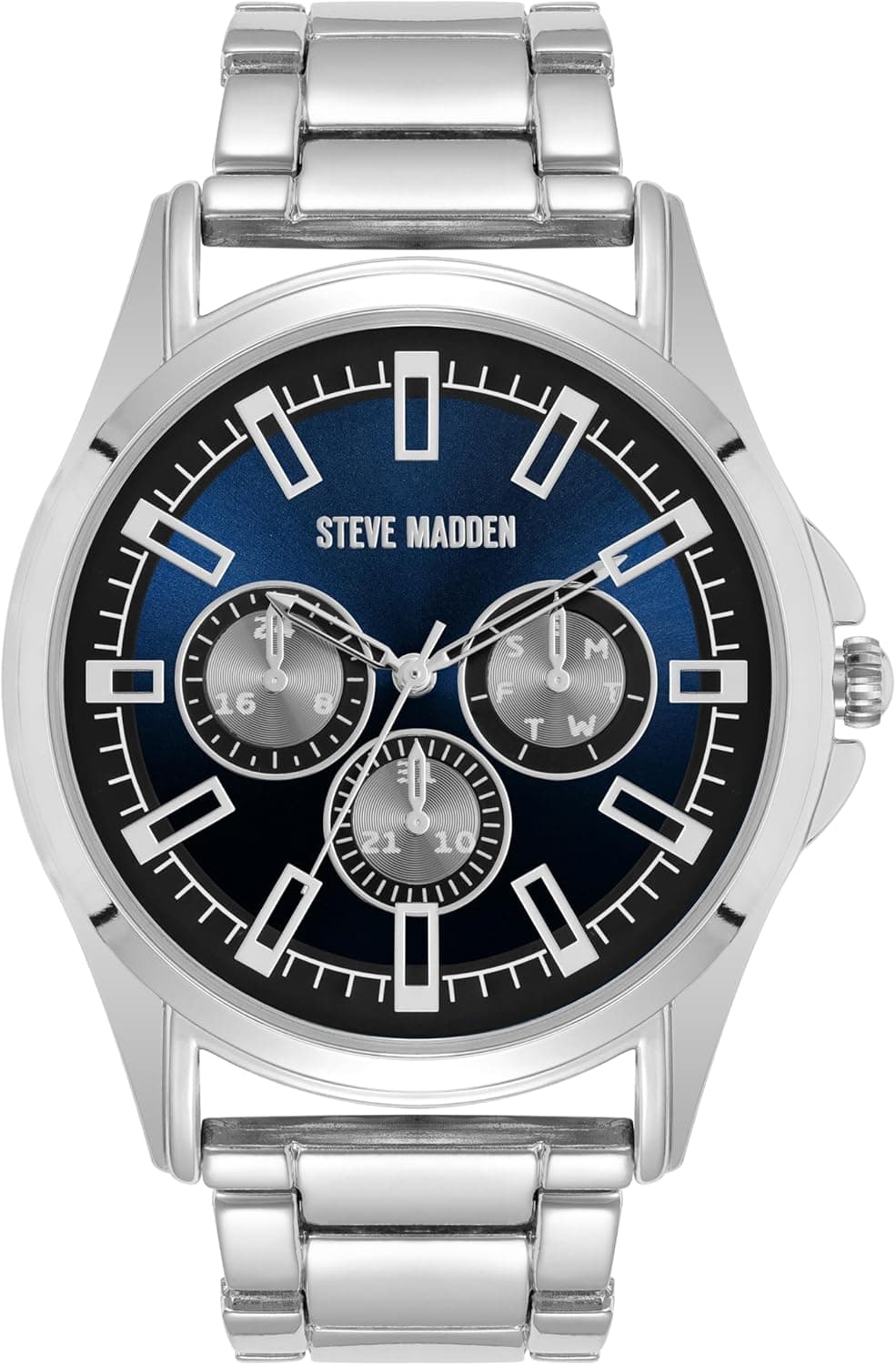 Steve Madden | Relógio de pulso prateado para homem