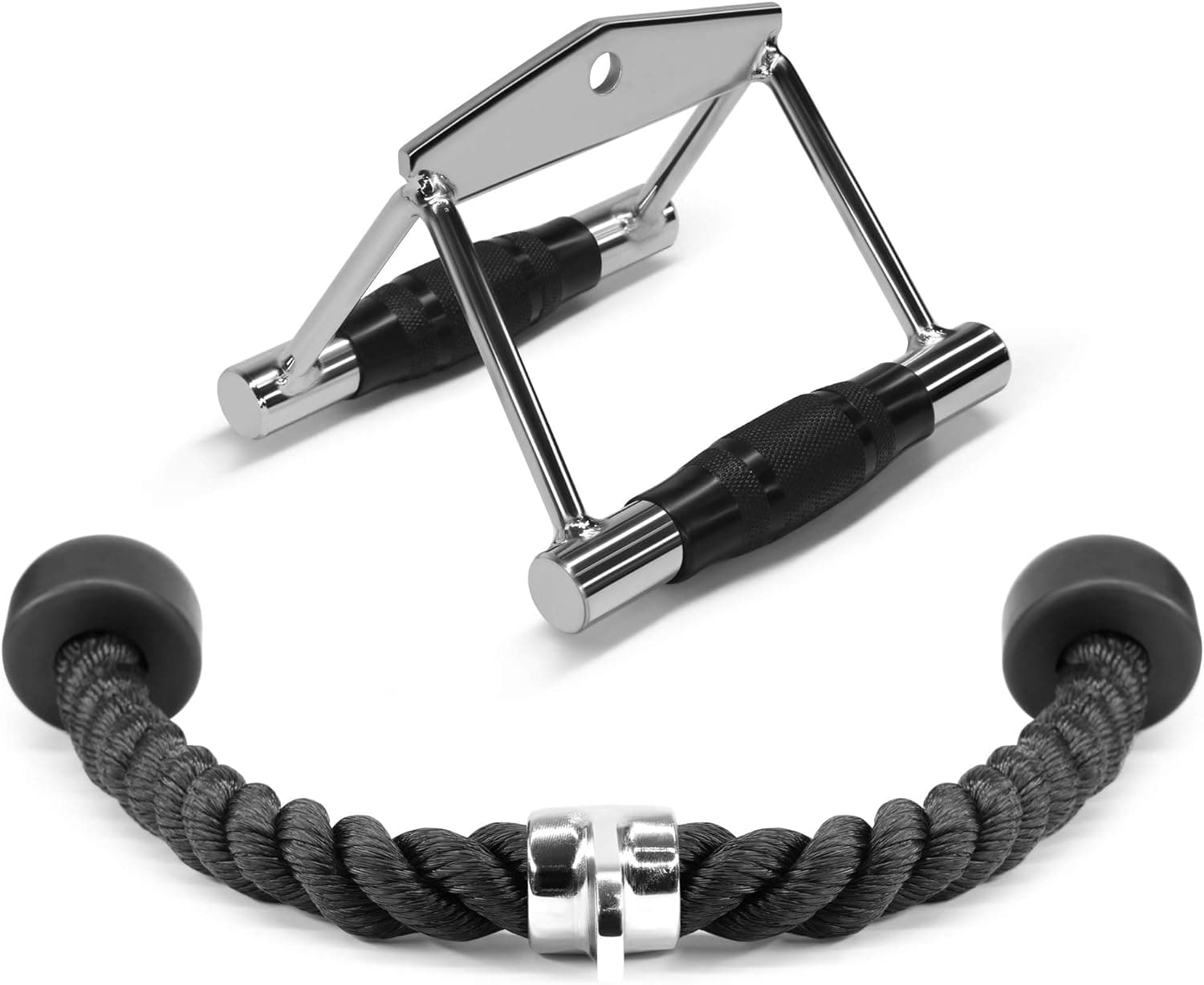 Yes4All Tricep Rope K. 68,6 cm - Preto e Alça Dupla D