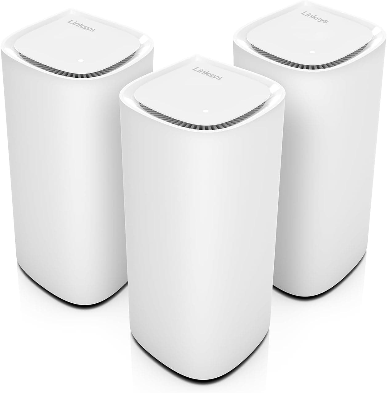 Linksys Velop Pro 7 MBE7003 | Sistema mesh WiFi 7 tribanda com cobertura até 820 m² e ligação para 600 dispositivos, pack de 3 routers