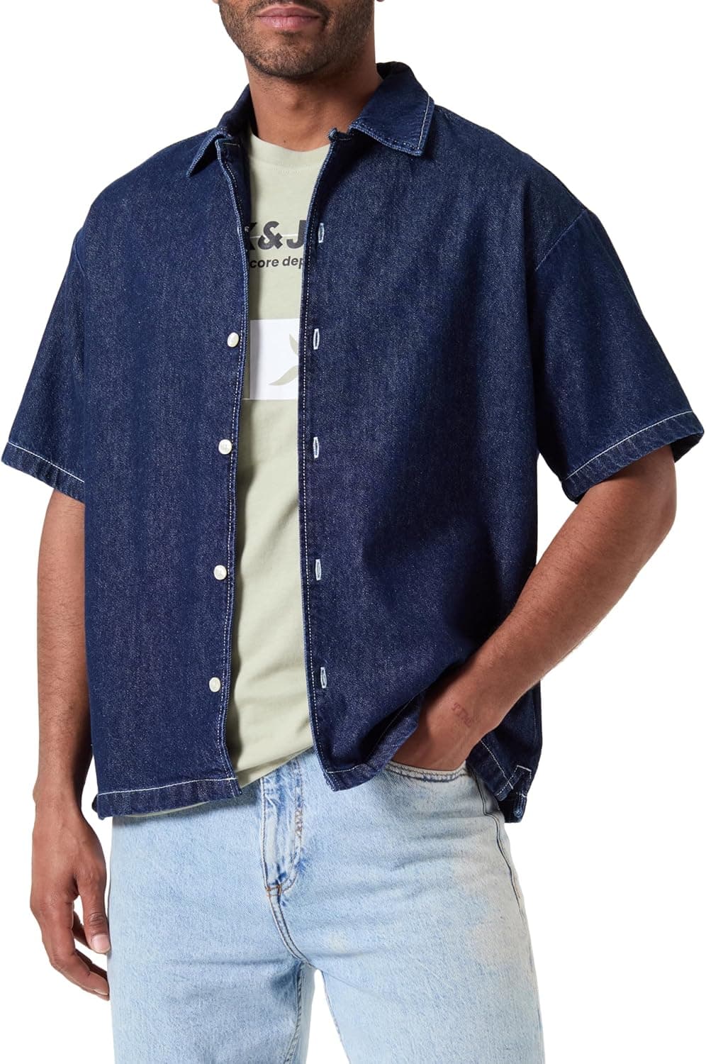 JACK & JONES Camisa de manga curta para homem