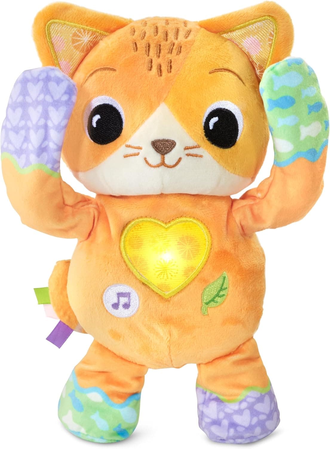 VTech - Gatinho tristrás, peluche musical para bebés + 12 meses, gato interativo Cucú-Trás, estimulação musical e sensorial, presente bebés + 1 ano, conteúdo em espanhol