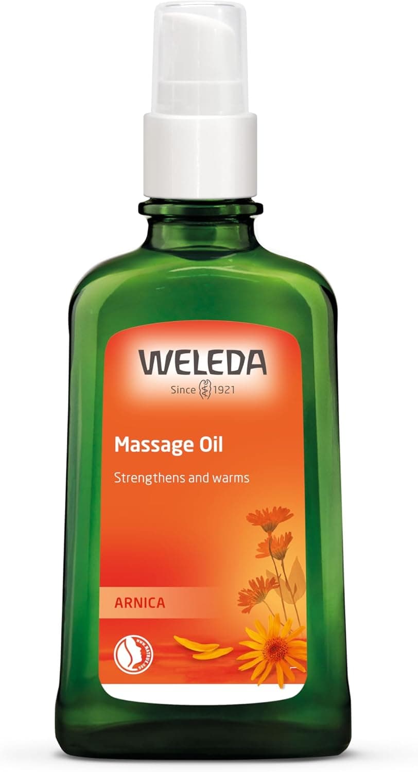 WELEDA - Óleo de massagem de arnica, preparação e recuperação desportivas, garrafa de 100 ml