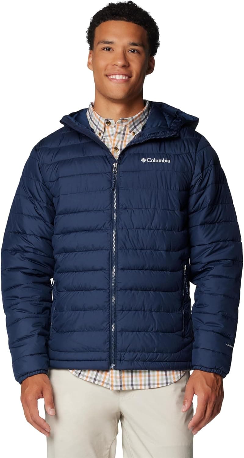 Columbia Powder Lite 2 Hooded Jacket casaco acolchoado com capuz para homem