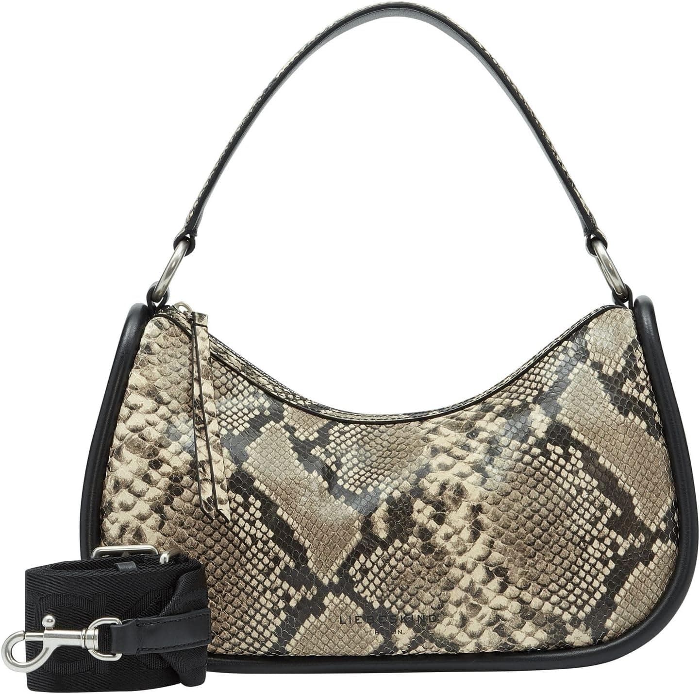Liebeskind Fab 2 Hobo | Mala de ombro em pele com padrão snake para mulher 32 cm