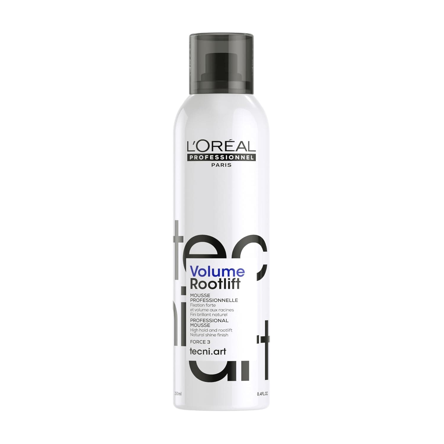 L'Oréal Professionnel, Espuma em spray volumizadora, pontas grandes e leves, volume root lift, tecniART, 250 ml