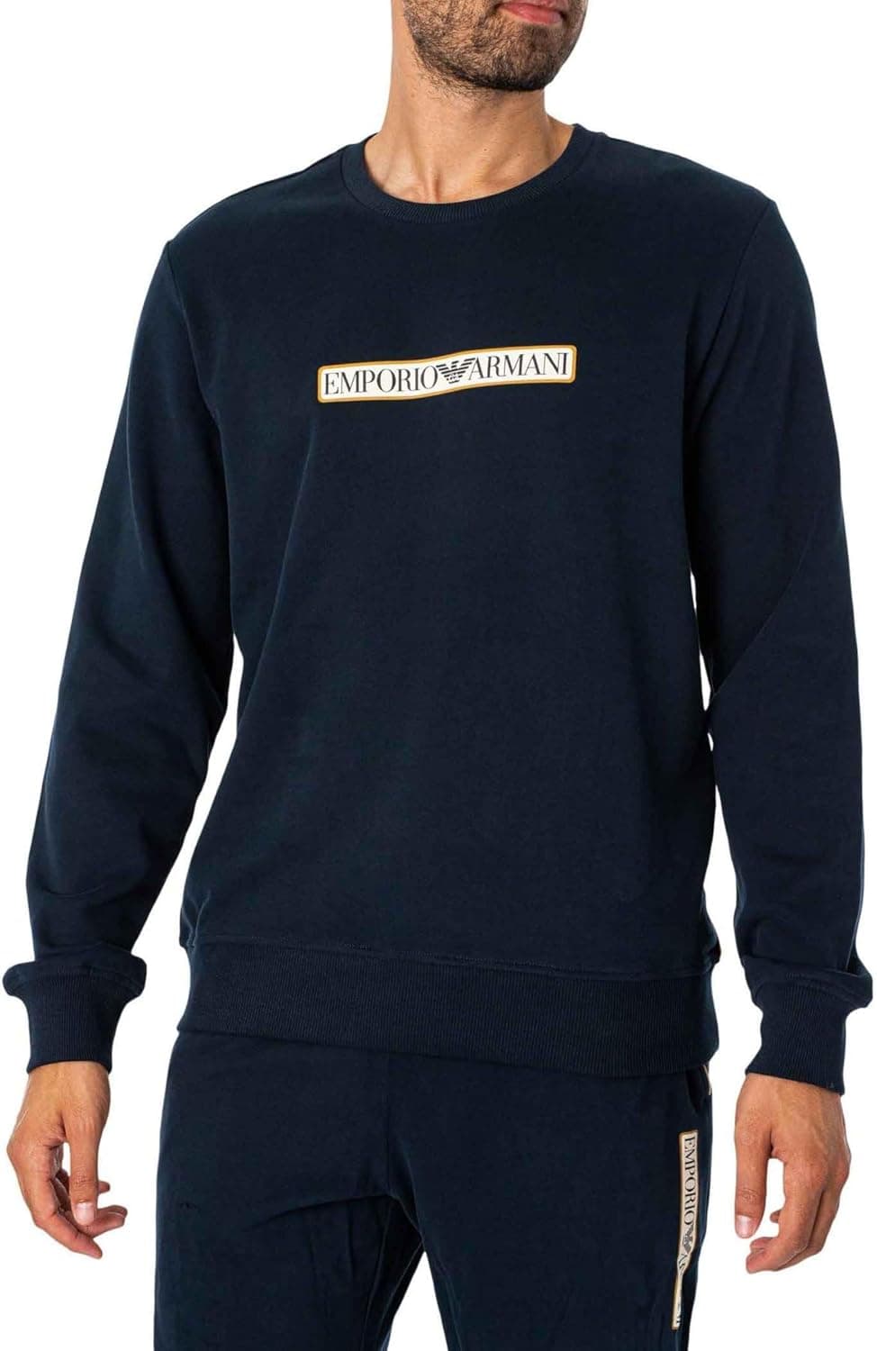 Emporio Armani Camisola com gola redonda para homem