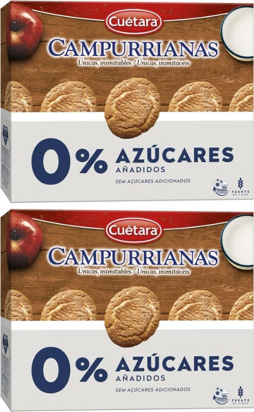 Cuétara Campurrianas 0% açúcar, 320g x 2