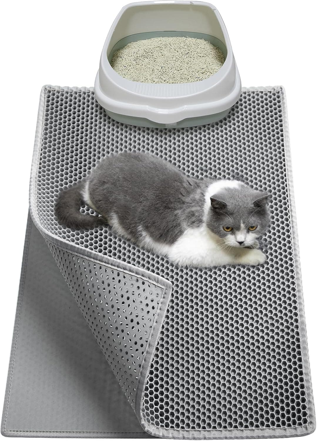 Garoopion Tapete para areia de gatos, 61 x 38 cm