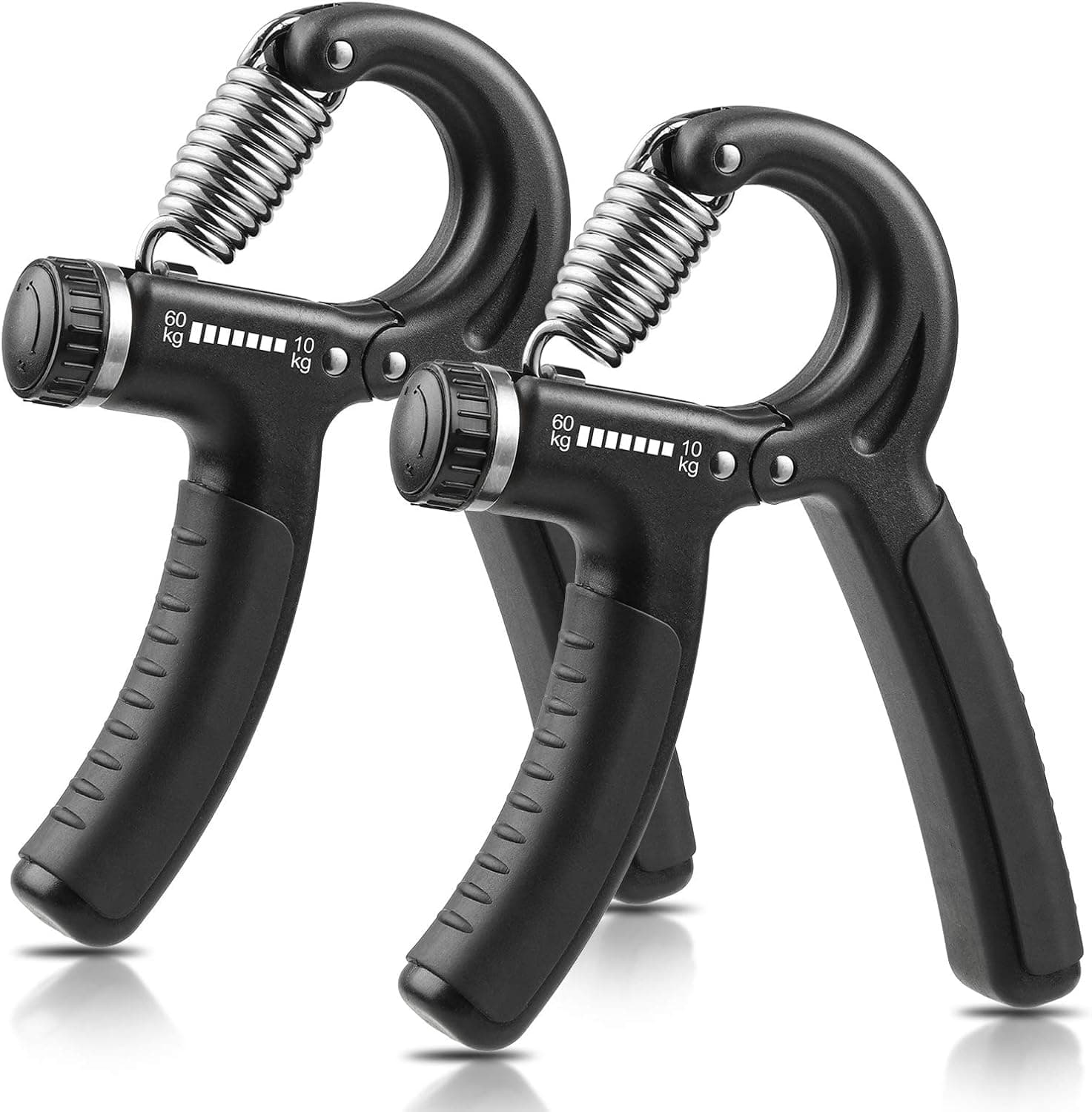 NIYIKOW Hand Grip, fortalecedor de mão, resistência ajustável 10 - 60 kg (22-132 Lbs), fortalecedor de aderência antiderrapante, para músicos, atletas e recuperação de lesões na mão