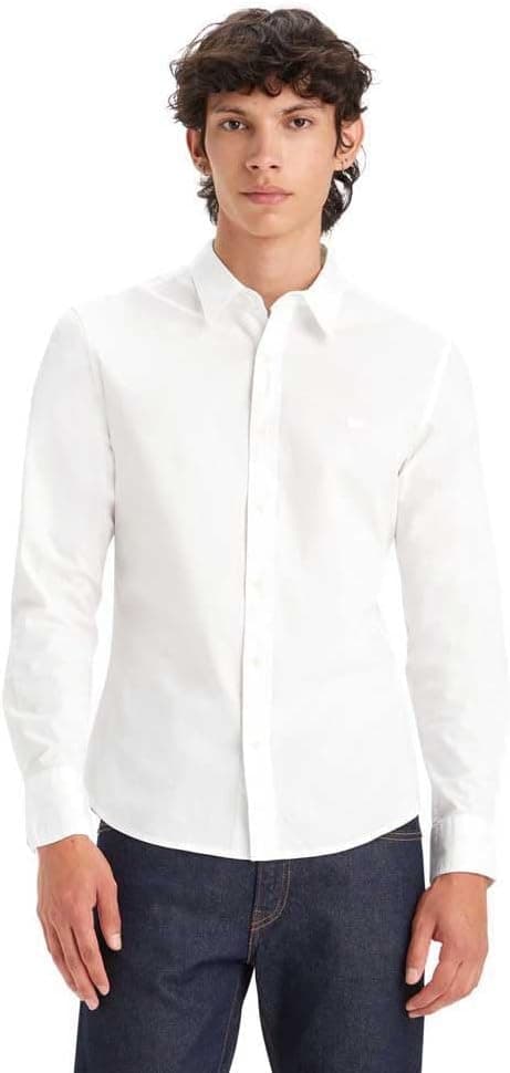 Levi's Long-Sleeve Battery Housemark Slim camisa para homem